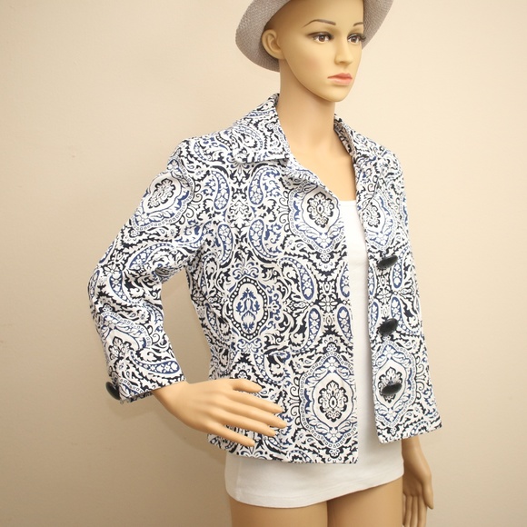 Josephine Essentials Paisley Print Jacket S - Picture 4 of 8